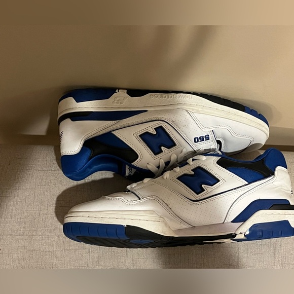New Balance 550 White and Royal Blue Athletic Shoes? size 12 - Picture 6 of 13